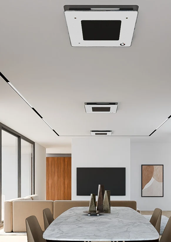Pannelli Black Box integrati in un ambiente living
